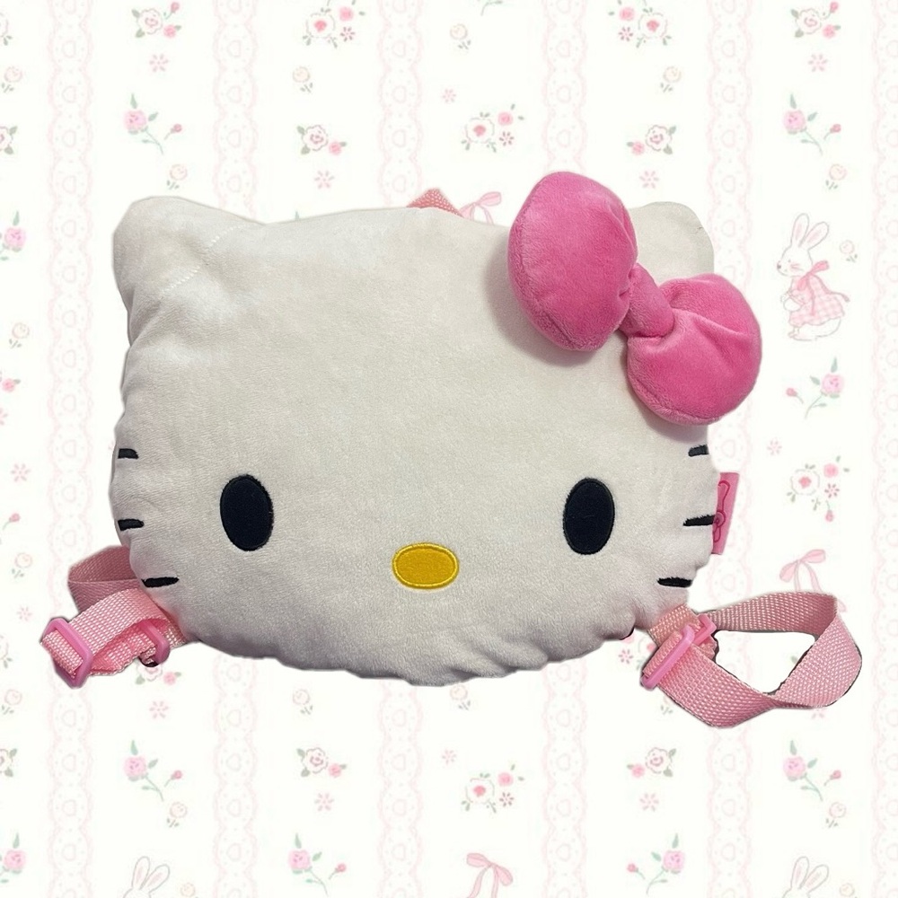 Hello Kitty Head Plush Backpack